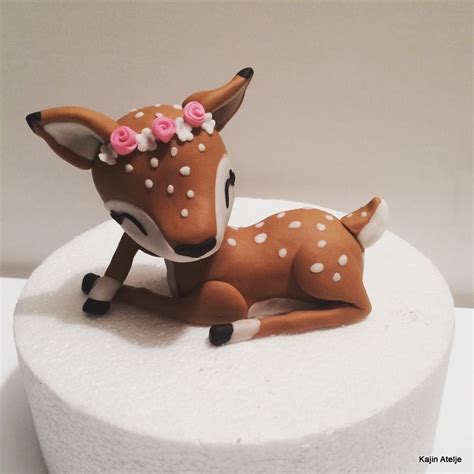 Deer Cake Topper Woodland Party Deer Cakes Woodland Birthday Cake