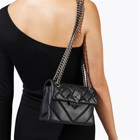 Mini Kensington X Bag Black Quilted Leather Mini Purse By Kurt Geiger London