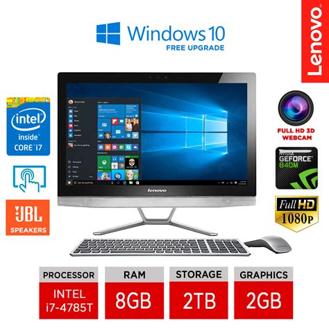 Lenovo B50 30 23 8 Touchscreen All In One Pc Intel Core I7 4785t 8gb Ram 2tb Ebay