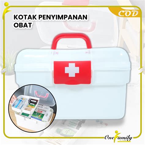 Jual ONE C832 Kotak P3K First Aid Kotak Penyimpanan Obat Medicine Box