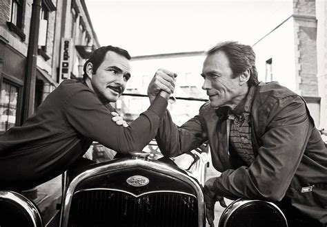 Clint Eastwood and Burt Reynolds behind the scenes of City heat (1984). Prior to starring ...