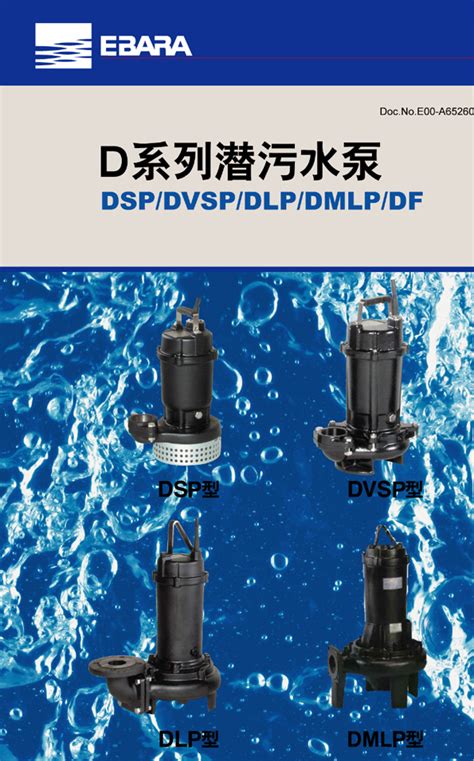 荏原EBARA水泵 D系列潜水排污泵选型样册_荏原水泵|EBARA|日本泵|进口泵|EBARA PUMP|上海泉脉泵业有限公司