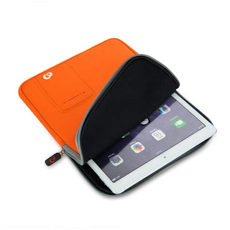 Inch Orange Padded Neoprene Tablet Sleeve Case Cover For Apple Ipad