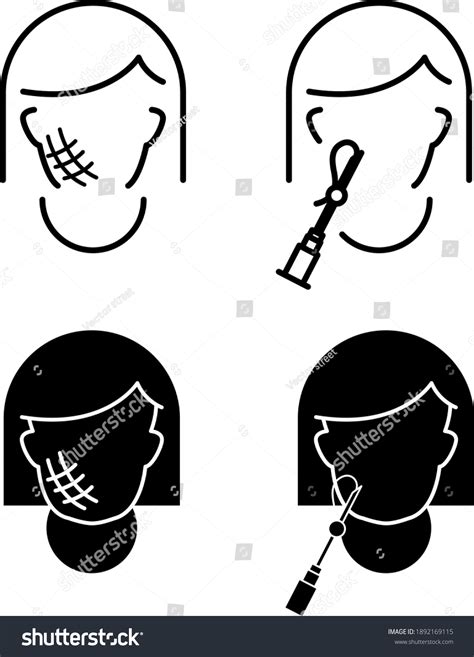 Mesotherapy Icon Medical Procedure Vector Illustration Stock Vector