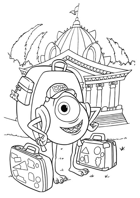 Monsters University Coloring Pages - Best Coloring Pages For Kids