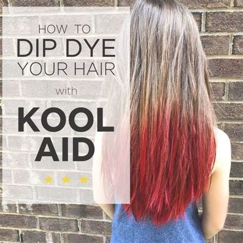 How To Dip Dye Your Hair With Kool Aid Kool Aid Hair Kool Aid Hair