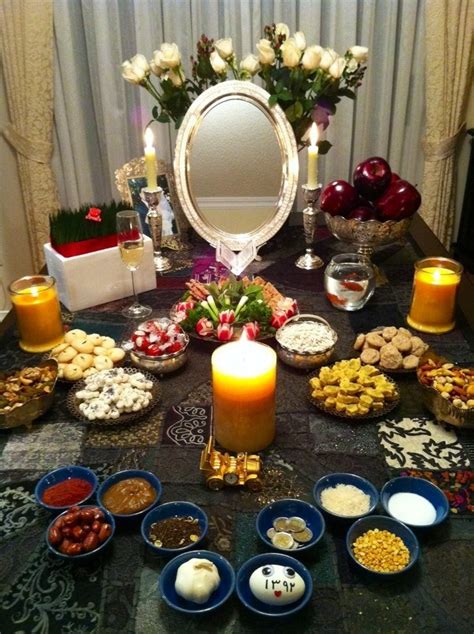 Persian New Year Nooruz Haft Seen Is The Table Settings For The