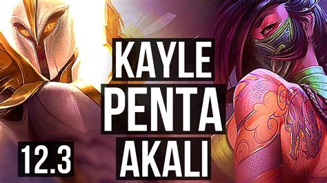 KAYLE Vs AKALI MID Penta 700 Games 1 1M Mastery Dominating KR