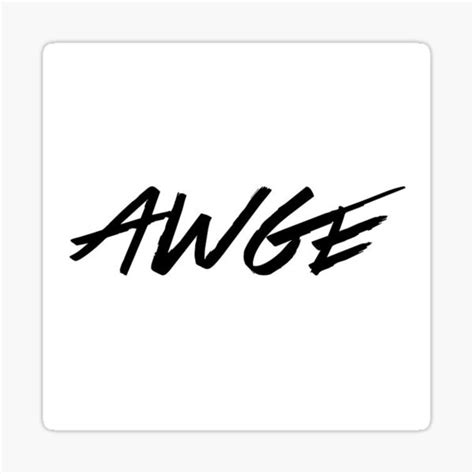 "AWGE Asap Rocky Logo" Sticker by myuniver5e | Redbubble