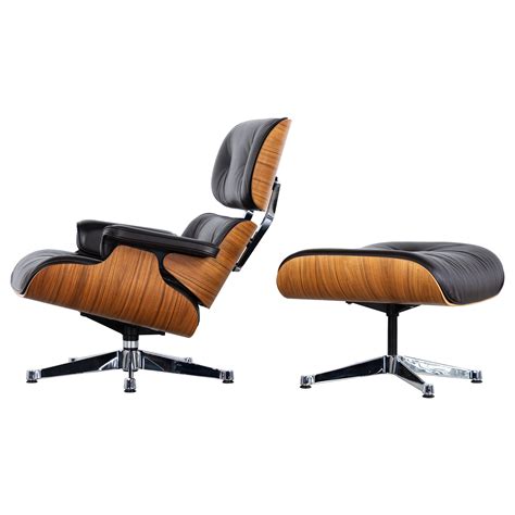 Iconic Rosewood And Red Leather Eames Lounge Chair And Ottoman At