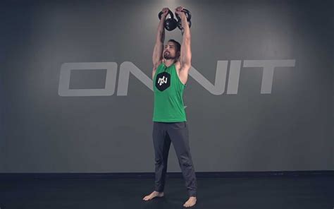 Double Kettlebell Overhead Press Exercise - Onnit Academy