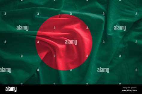 Bangladesh flag with 3d effect Stock Photo - Alamy