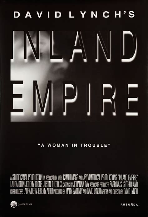 Inland Empire Original R2022 U.S. One Sheet Movie Poster - Posteritati ...