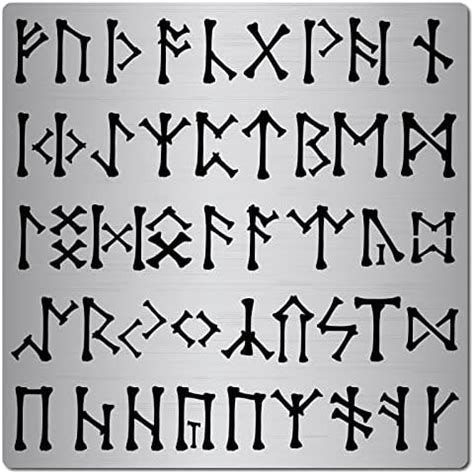 Aleks Melnyk 35 Metal Journal Stencil Elder Futhark Runes Ancient