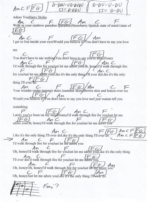 Falling Harry Styles Guitar Chords