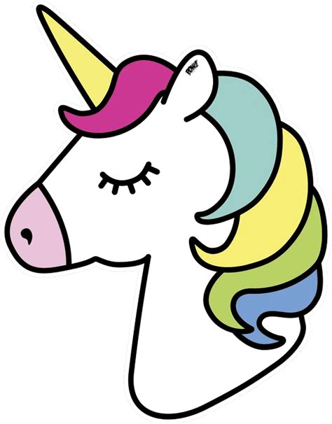 Unicornio De Fieltro Facil - Imagen Para Colorear 06A | Unicornios para ...