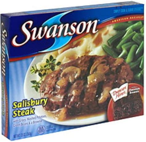 Swanson Salisbury Steak, with Gravy, Mashed Potatoes Green Beans & a ...