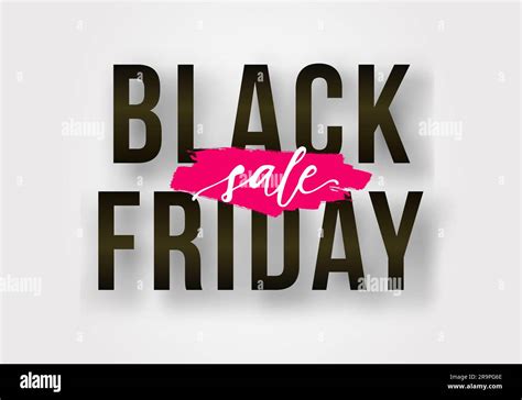 Vector Black Friday Sale Poster With Watercolor Splash Template For Advertising Posters