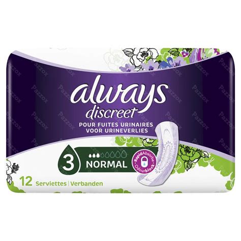 Always Discreet Incontinence Pad Normal 12 Kopen Pazzox