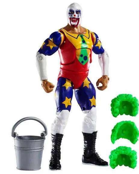 WWE Wrestling Elite Collection Series 34 Doink the Clown 6 Action Figure 3 Hairpieces Pail ...