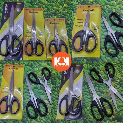 Jual Gunting Kertas Stainless Merek M Daiwa Ukuran Kecil Sedang