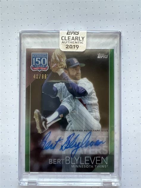 Yahoo オークション MLB 2019年 TOPPS CLEARLY AUTHENTIC Bert Bly