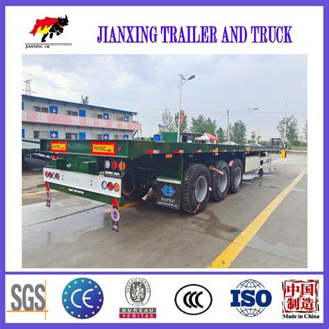 Popular Product 3 Axle Container Customizable Flatbed Trailer Used 3