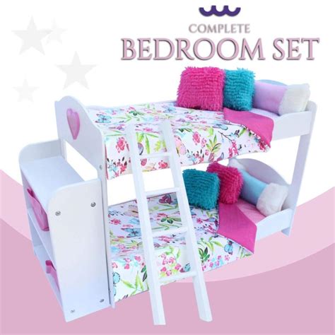 Pzas Toys Bedroom Set For Inch American Girl Doll Pieces