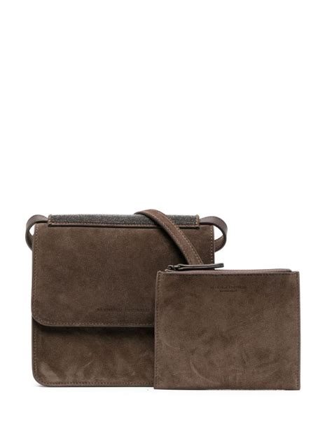 Brunello Cucinelli Monili Detail Crossbody Bag Farfetch