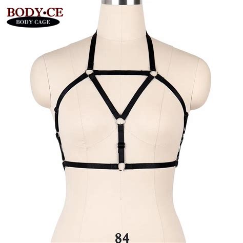 BODY CAGE Sexy Body Harness Belt Black Elastic Bondage Lingerie Strappy