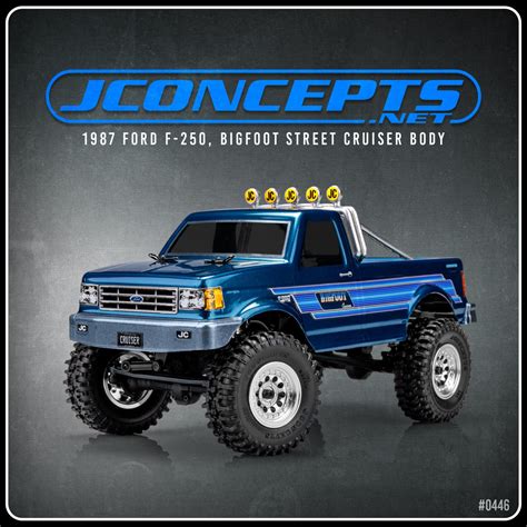 Jconcepts New Release 1987 Ford F 250 Bigfoot® Street Cruiser 24th Scale Body Jconcepts Blog