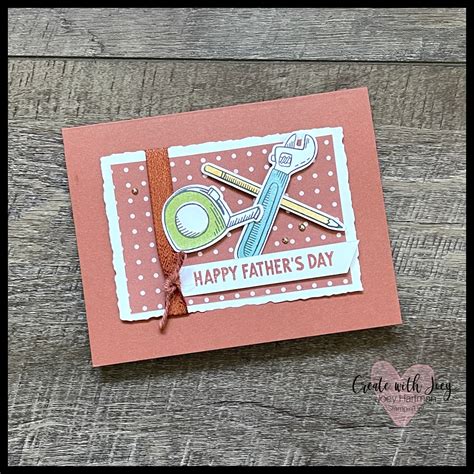 Stampin Up Trusty Tools Happy Fathers Day Card