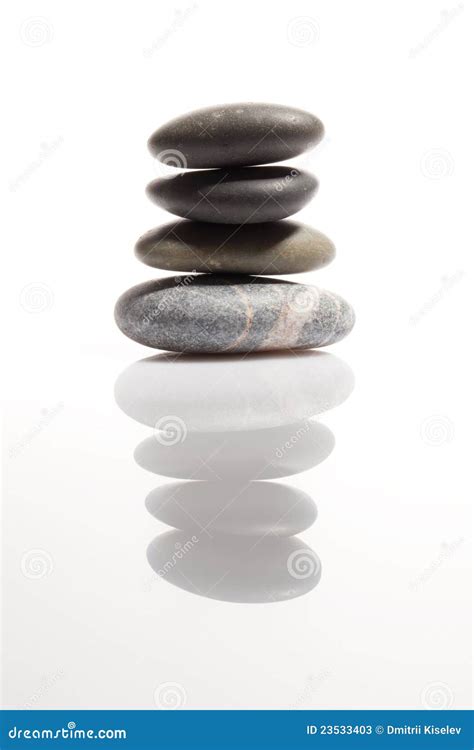 stack  smooth stones stock image image  elegance
