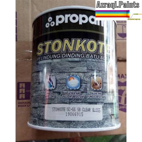 Jual PROPAN STONKOTE CAT PELINDUNG BATU ALAM 1 LITER Shopee Indonesia