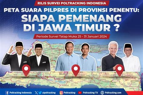 Survei Poltracking Elektabilitas Prabowo Gibran Di Jatim Capai 60 1