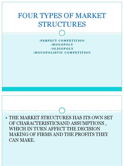 Four Types Of Market Structures Pdf