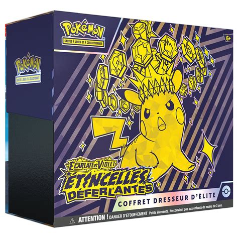 Coffret Pokémon Bundle 6 boosters EV08 Étincelles Déferlantes où l