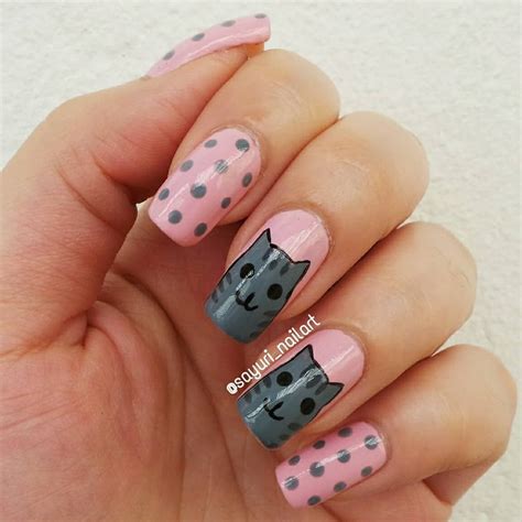 Unhas Inspiradas No Pusheen Nails Inspired In Pusheen Pusheen