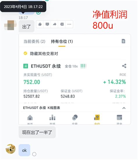 币圈三马哥 On Binance Feed Eth 多单到达1835 止盈半仓 设置开仓价1808止损 恭喜各位 大幅度盈利！btc