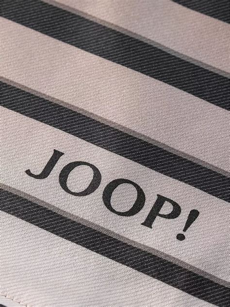 JOOP Satin Bettwäsche SHUTTER 70x90cm 140x200cm Stone grau