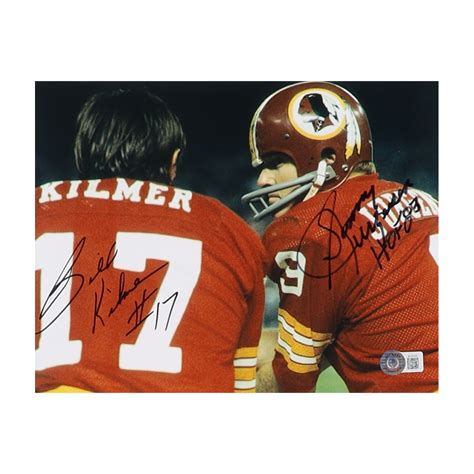 Sonny Jurgensen Billy Kilmer Signed Redskins X Photo Inscribed