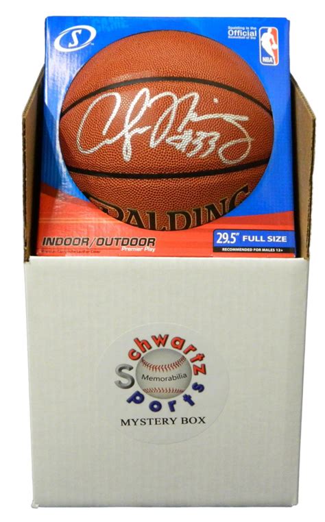 Schwartz Sports Basketball Superstar Signed Mystery Box Basketball