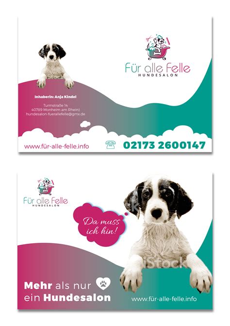 Flyer Design für Hundesalon für alle Felle Flyer Design