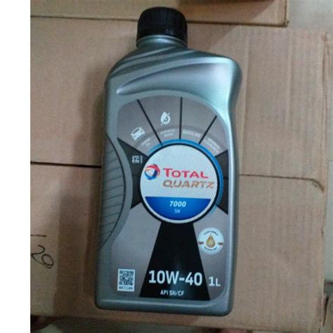 Jual Oli Total Quartz Gasoline Sn Cf W L Original Shopee