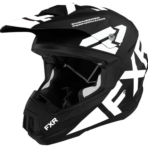 FXR Motocross Helm Torque Team Schwarz Weiß Maciag Offroad