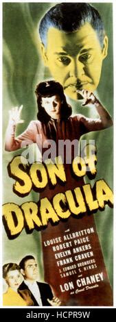 SON OF DRACULA From Left Louise Allbritton Robert Paige Frank