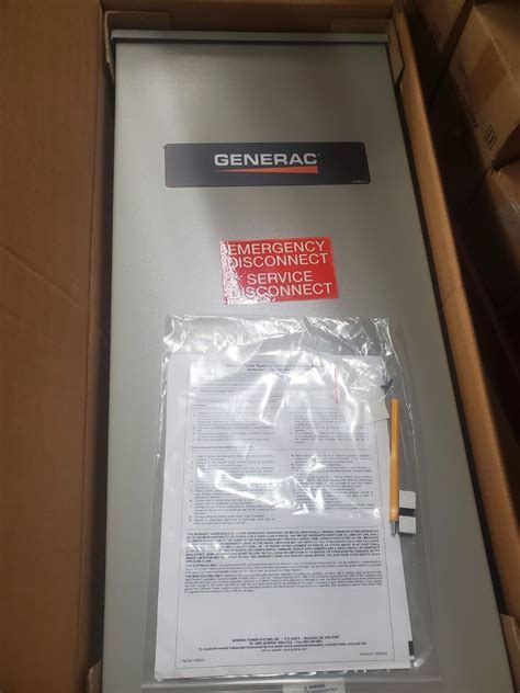 Generac 200a Service Rate Whole House Transfer Switch Rxsw200a3 Ebay