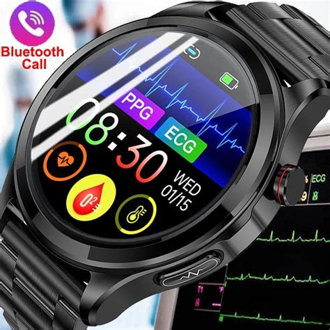 Cheap 2023 New EKG PPG Blood Pressure Smart Watch Men Sports Tracker