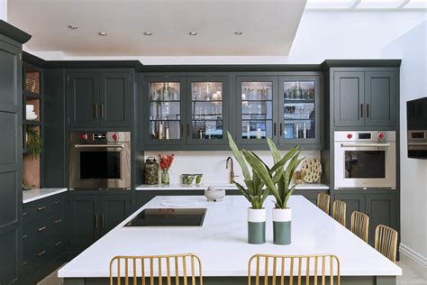 Dark Green Shaker Style Kitchen Tom Howley