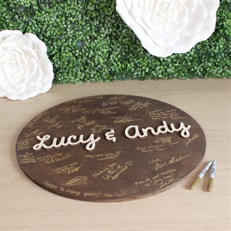 Stained Wood Wedding Guest Book Craftcuts